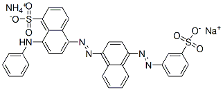 8-anilino-5-[[4-[(3-sulphophenyl)azo]-1-naphthyl]azo]naphthalene-1-sulphonic acid, ammonium sodium salt CAS#: 83006-77-3