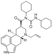(8-beta)-N-Cyclohexyl-N-((cyclohexylamino)carbonyl)-6-(2-propenyl)ergo line-8-carboxamide CAS#: 81409-86-1