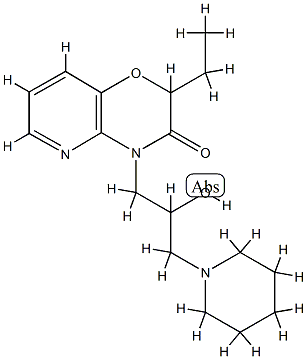8-ethyl-10-[2-hydroxy-3-(1-piperidyl)propyl]-7-oxa-2,10-diazabicyclo[4 .4.0]deca-2,4,11-trien-9-one CAS#: 86267-26-7