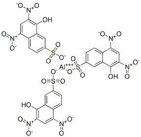 8-hydroxy-5,7-dinitronaphthalene-2-sulphonic acid, aluminium salt CAS#: 84473-89-2