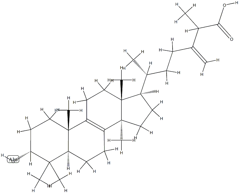 3α-Hydroxy-24-methylene-5α-lanost-8-en-26-oic acid CAS#: 80162-09-0