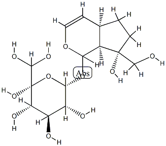 [(1S)-1,4aα,5,6,7,7aα-Hexahydro-5α,6α,7α-trihydroxy-7-(hydroxymethyl)cyclopenta[c]pyran-1α-yl]β-D-glucopyranoside CAS#: 81026-61-1