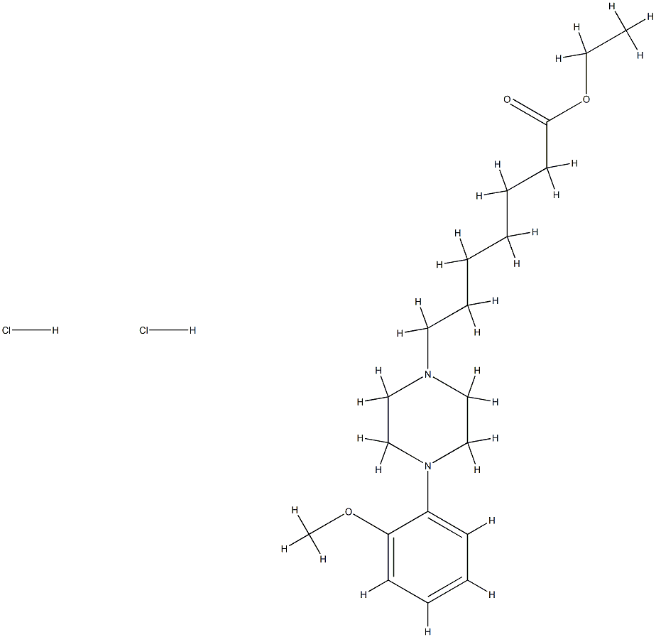 4-(2-Methoxyphenyl)-1-piperazineheptanoic acid ethyl·2hydrochloride CAS#: 81186-05-2