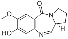 (11aS)-7-Methoxy-8-hydroxy-2,3,5,11aβ-tetrahydro-1H-pyrrolo[2,1-c][1,4]benzodiazepine-5-one CAS#: 81307-24-6
