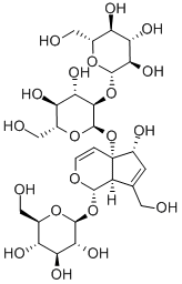[(1S,7aα)-1α-(β-D-Glucopyranosyloxy)-5,7a-dihydro-5α-hydroxy-7-(hydroxymethyl)cyclopenta[c]pyran-4aα(1H)-yl]2-O-β-D-glucopyranosyl-β-D-glucopyranoside CAS#: 81720-08-3