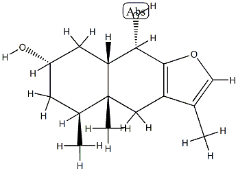 (4aR)-4,4a,5,6,7,8,8aβ,9-Octahydro-3,4aβ,5β-trimethylnaphtho[2,3-b]furan-7α,9α-diol CAS#: 82462-28-0
