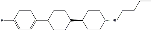 Benzene,1-fluoro-4-[(trans,trans)-4'-pentyl[1,1'-bicyclohexyl]-4-yl]- CAS#: 82832-29-9