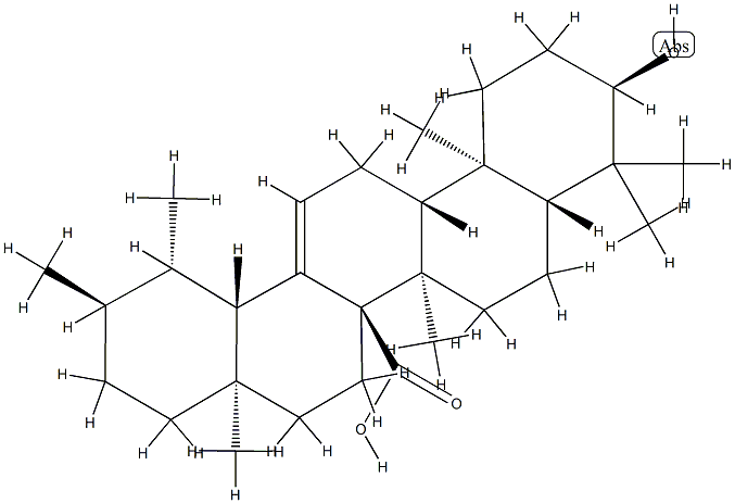 [18α,(+)]-3α-Hydroxyurs-12-ene-27-oic acid CAS#: 83198-35-0