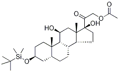 (3α,5β,11β)-21-(Acetyloxy)-3-[[(1,1-diMethylethyl)diMethylsilyl]oxy]-11,17-dihydroxy-pregnan-20-one CAS#: 83274-68-4