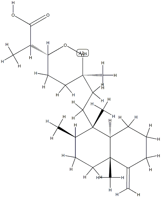 (3S,6S,αR)-6-[2-[(1S,8aβ)-Decahydro-1,2α,4aα-trimethyl-5-methylenenaphthalen-1β-yl]ethyl]-α,6-dimethyl-1,2-dioxane-3-acetic acid CAS#: 83829-04-3