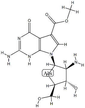 2-Amino-7-(2-amino-2-deoxy-β-D-arabinofuranosyl)-4,7-dihydro-4-oxo-1H-pyrrolo[2,3-d]pyrimidine-5-carboxylic acid methyl ester CAS#: 84873-16-5