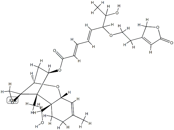 12,13-Epoxy-4β-[[(2Z,4E)-6-[2-(2,5-dihydro-5-oxofuran-3-yl)ethoxy]-7-hydroxy-1-oxo-2,4-octadienyl]oxy]trichothec-9-en-15-ol CAS#: 85124-22-7