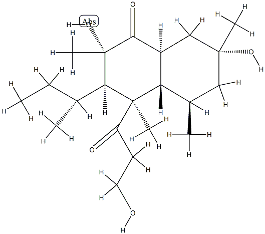 (2S,4aα,8aβ)-3,4,4a,5,6,7,8,8a-Octahydro-2,7β-dihydroxy-4α-(3-hydroxy-1-oxopropyl)-2,4β,5α,7α-tetramethyl-3α-[(R)-1-methylpropyl]-1(2H)-naphthalenone CAS#: 85269-23-4