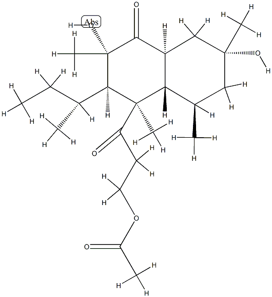 (2S,3R,4R,4aα,8aβ)-4-[3-(Acetyloxy)-1-oxopropyl]-3,4,4a,5,6,7,8,8a-octahydro-2β,7β-dihydroxy-2α,4,5α,7α-tetramethyl-3-[(R)-1-methylpropyl]-1(2H)-naphthalenone CAS#: 85269-24-5
