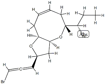 (2S)-2α-[(S)-3-Bromopropadien-1-yl]-5β-[(S)-1-bromopropyl]-3,3aβ,5,6,9,9aβ-hexahydro-2H-furo[3,2-b]oxocin CAS#: 85761-64-4