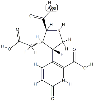 3-[(3S)-5β-Carboxy-4α-carboxymethylpyrrolidin-3α-yl]-1,6-dihydro-6-oxopyridine-2-carboxylic acid CAS#: 86630-10-6