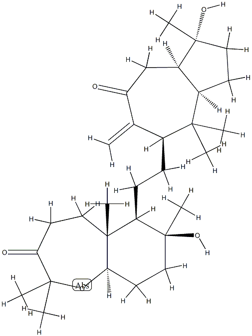 (5aR,9aα)-6β-[2-[(1R,3aR,5R,8aR)-Decahydro-1-hydroxy-1,4,4-trimethyl-6-methylene-7-oxoazulen-5-yl]ethyl]-4,5,5a,6,7,8,9,9a-octahydro-7β-hydroxy-2,2,5aβ,7α-tetramethyl-1-benzoxepin-3(2H)-one CAS#: 86766-01-0