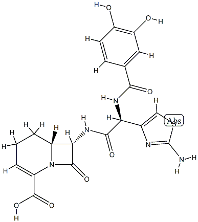 (6R,7S)-7α-[[(S)-(2-Amino-4-thiazolyl)[(3,4-dihydroxybenzoyl)amino]acetyl]amino]-8-oxo-1-azabicyclo[4.2.0]oct-2-ene-2-carboxylic acid CAS#: 86833-76-3