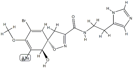 [5S,10β,(+)]-7,9-Dibromo-10-hydroxy-N-[2-(1H-imidazole-4-yl)ethyl]-8-methoxy-1-oxa-2-azaspiro[4.5]deca-2,6,8-triene-3-carboxamide CAS#: 87075-24-9