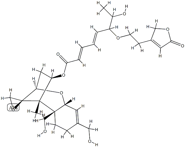 12,13-Epoxy-4β-[[(2Z,4E)-6-[2-(2,5-dihydro-5-oxofuran-3-yl)ethoxy]-7-hydroxy-1-oxo-2,4-octadienyl]oxy]trichothec-9-ene-15,16-diol CAS#: 87292-18-0