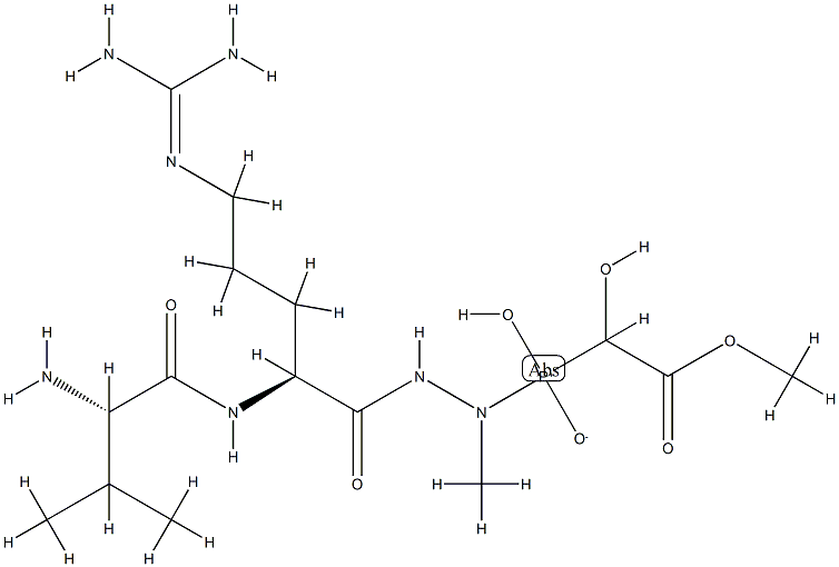 Nα-L-Valyl-L-arginine 2-[hydroxy(1-hydroxy-2-methoxy-2-oxoethyl)phosphinyl]-2-methyl hydrazide CAS#: 87423-10-7