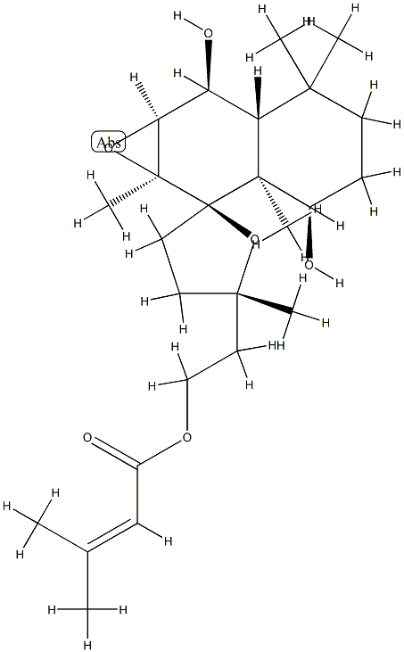 2-[(1'aS,2R,5S)-2'a,3',4,4',5,5',6',6'aα,7',7'aβ-Decahydro-3'α,7'α-dihydroxy-1'aβ,2'aβ,5,6',6'-pentamethylspiro[furan-2(3H),2'(1'aH)-naphth[2,3-b]oxiren]-5-yl]ethyl=3-methyl-2-butenoate CAS#: 87462-32-6