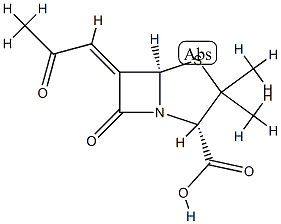 (2S,5β,6Z)-3,3-Dimethyl-7-oxo-6-(2-oxopropylidene)-4-thia-1-azabicyclo[3.2.0]heptane-2β-carboxylic acid CAS#: 87539-14-8