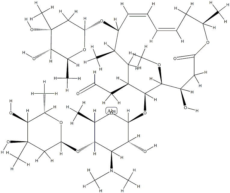 9-O-(2,6-Dideoxy-3-C-methyl-α-L-ribo-hexopyranosyl)leucomycin V CAS#: 87708-39-2