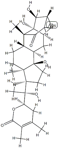 (17S,22R)-3α,6α-Epoxy-4β,5,14,17,20,22-hexahydroxy-1-oxo-5β-ergost-24-en-26-oic acid 26,22-lactone CAS#: 87749-17-5