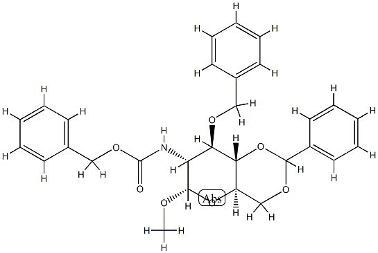 Methyl2-deoxy-2-[[(phenylmethoxy)carbonyl]amino]-3-O-(phenylmethyl)-4,6-O-(phenylmethylene)-α-D-glucopyranoside CAS#: 87907-34-4