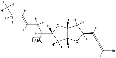 (2R,3aα,6aα)-2β-[(1R,3E)-1-Bromo-3-hexenyl]-5α-[(R)-3-bromo-1,2-propadienyl]hexahydrofuro[3,2-b]furan CAS#: 87980-56-1