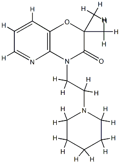 8,8-dimethyl-10-[2-(1-piperidyl)ethyl]-7-oxa-2,10-diazabicyclo[4.4.0]d eca-2,4,11-trien-9-one CAS#: 86267-45-0