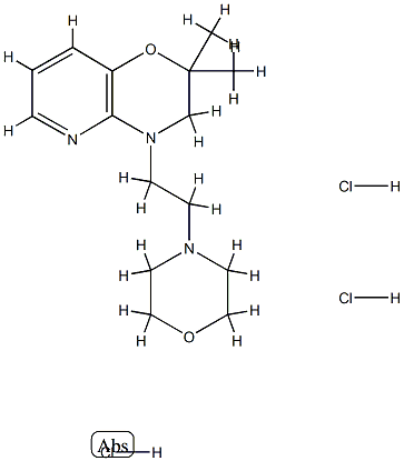 8,8-dimethyl-10-(2-morpholin-4-ylethyl)-7-oxa-2,10-diazabicyclo[4.4.0] deca-2,4,11-triene trihydrochloride CAS#: 86979-86-4