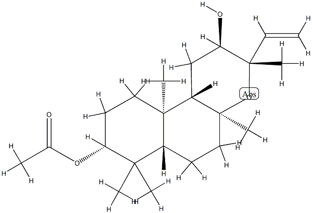 (2R,6aβ,10bβ)-8α-Acetyloxy-3α-ethenyldodecahydro-3,4aα,7,7,10aα-pentamethyl-1H-naphtho[2,1-b]pyran-2β-ol CAS#: 88143-06-0