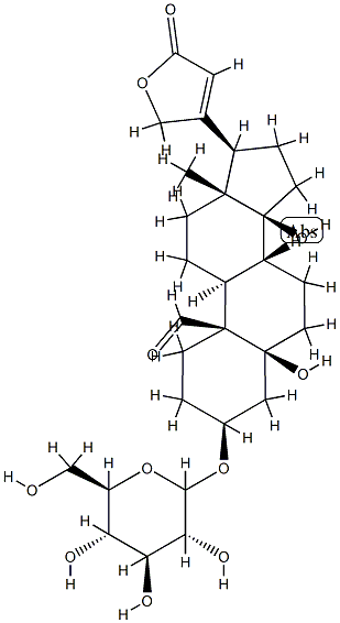 5,14-Dihydroxy-3β-[(D-glucopyranosyl)oxy]-19-oxo-5β-card-20(22)-enolide CAS#: 88195-74-8