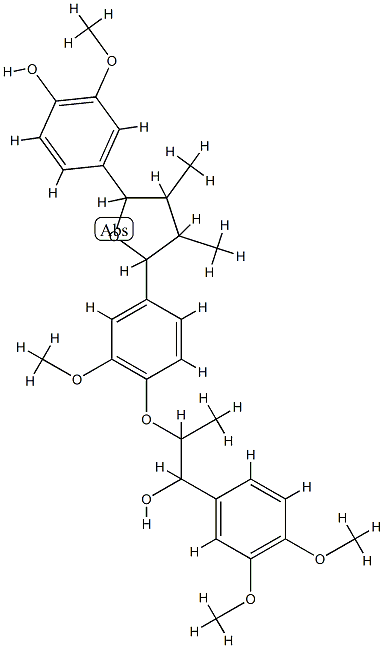 (-)-3,4-Dimethoxy-α-[1-[2-methoxy-4-[tetrahydro-5-(4-hydroxy-3-methoxyphenyl)-3,4-dimethylfuran-2-yl]phenoxy]ethyl]benzenemethanol CAS#: 88497-86-3