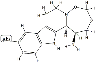 (1S)-10-Bromo-1,2,7,8,13,13bβ-hexahydro[1,6,2]oxathiazepino[2',3':1,2]pyrido[3,4-b]indol-1α-amine CAS#: 88704-55-6