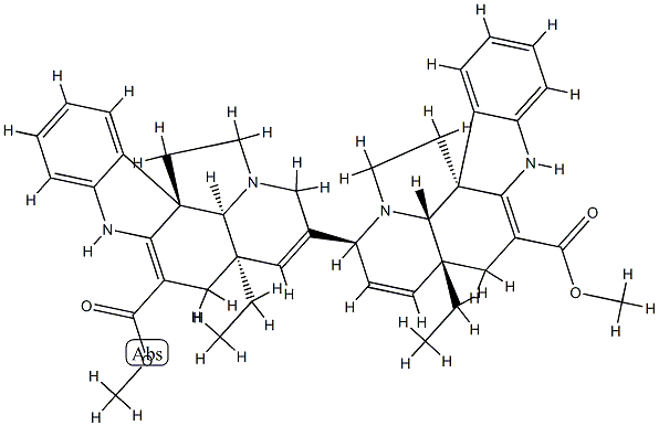 (5α,5'α,8'α,12β,12'β,19α,19'α)-2,2',3,3',6,6',7,7'-Octadehydro-7,8'-biaspidospermidine-3,3'-dicarboxylic acid dimethyl ester CAS#: 88824-28-6