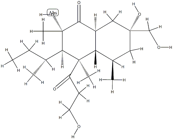 (2S,4aα,8aβ)-3,4,4a,5,6,7,8,8a-Octahydro-2,7β-dihydroxy-7α-(hydroxymethyl)-4α-(3-hydroxy-1-oxopropyl)-2,4β,5α-trimethyl-3α-[(R)-1-methylpropyl]-1(2H)-naphthalenone CAS#: 88899-16-5