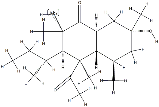 (2S,3R,4R,4aα,8aβ)-4-Acetyl-3,4,4a,5,6,7,8,8a-octahydro-2β,7β-dihydroxy-2α,4,5α,7α-tetramethyl-3-[(R)-1-methylpropyl]-1(2H)-naphthalenone CAS#: 88899-17-6
