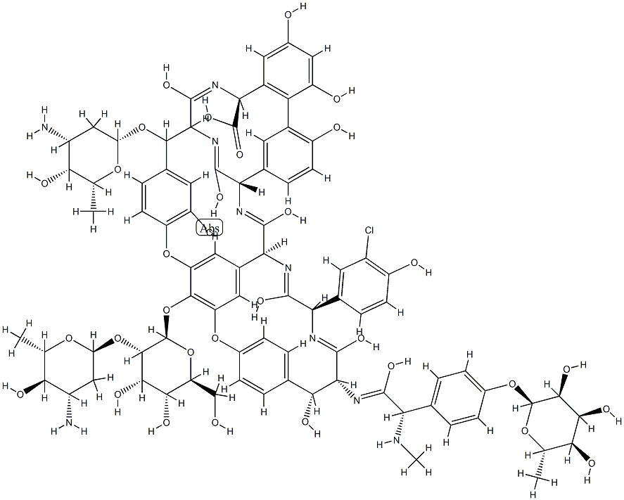 49-Chloro-7-O-de(α-D-mannopyranosyl)avoparcin α CAS#: 88899-52-9