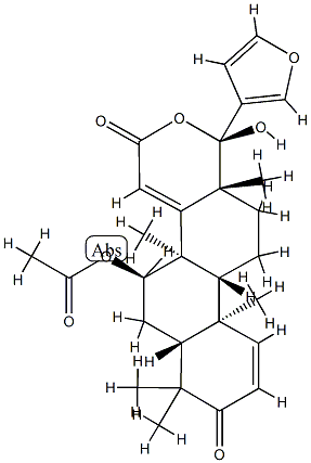(13α)-7α-(Acetyloxy)-21,23-epoxy-17a-hydroxy-4,4,8-trimethyl-D-homo-24-nor-17-oxa-5α-chola-1,14,20,22-tetrene-3,16-dione CAS#: 89366-02-9