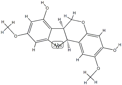 [6aS,(+)]-6aβ,11aβ-Dihydro-2,9-dimethoxy-6H-benzofuro[3,2-c][1]benzopyran-3,7-diol CAS#: 89647-64-3