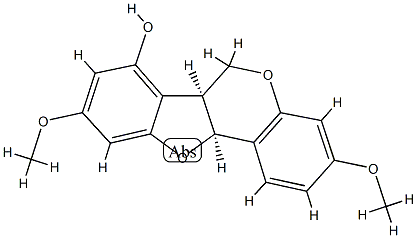 [6aS,(+)]-6aβ,11aβ-Dihydro-3,9-dimethoxy-6H-benzofuro[3,2-c][1]benzopyran-7-ol CAS#: 89647-66-5