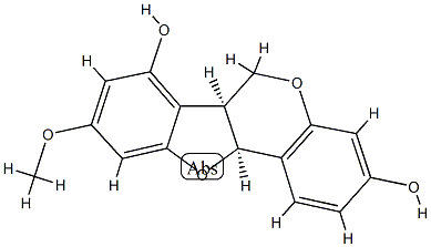 [6aS,(+)]-6aβ,11aβ-Dihydro-9-methoxy-6H-benzofuro[3,2-c][1]benzopyran-3,7-diol CAS#: 89647-68-7