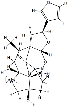 (2S,9aS,13R)-2α-(3-Furanyl)-2,3,3bα,4,5,6-hexahydro-13-methyl-11aαH-3aα,9-ethanodifuro[2,3-c:3',4'-i][2]benzopyran-6aβ,9β(7H)-diol CAS#: 89984-00-9
