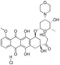(8S,10S)-6,8,11-trihydroxy-8-(2-hydroxyacetyl)-10-[(2S,4S,5S,6S)-5-hydroxy-6-methyl-4-morpholin-4-yl-oxan-2-yl]oxy-1-methoxy-9,10-dihydro-7H-tetracene-5,12-dione hydrochloride CAS#: 89196-04-3
