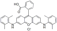 9-(2-carboxyphenyl)-3,6-bis[(2,6-dimethylphenyl)amino]xanthylium chloride CAS#: 85117-96-0
