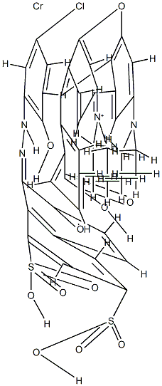 9-(2-carboxyphenyl)-3,6-bis(diethylamino)xanthylium [8-[(5-chloro-2-hydroxyphenyl)azo]-7-hydroxynaphthalene-1,3-disulphonato(4-)]chromate(1-) CAS#: 85392-61-6