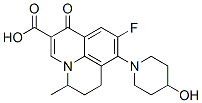 9-Fluoro-6,7-dihydro-8-(4-hydroxy-1-piperidinyl)-5-methyl-1-oxo-1H,5H-benzo[ij]quinolizine-2-carboxylic acid CAS#: 81962-84-7